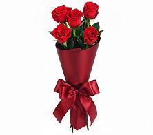 Букет 5 Красных роз Эдлесс Лав в село Овощи