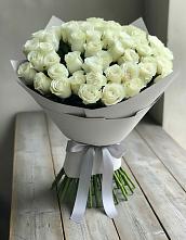 Букет 35 Белых роз в село Овощи