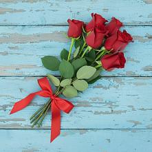 Букет Красные розы в село Овощи
