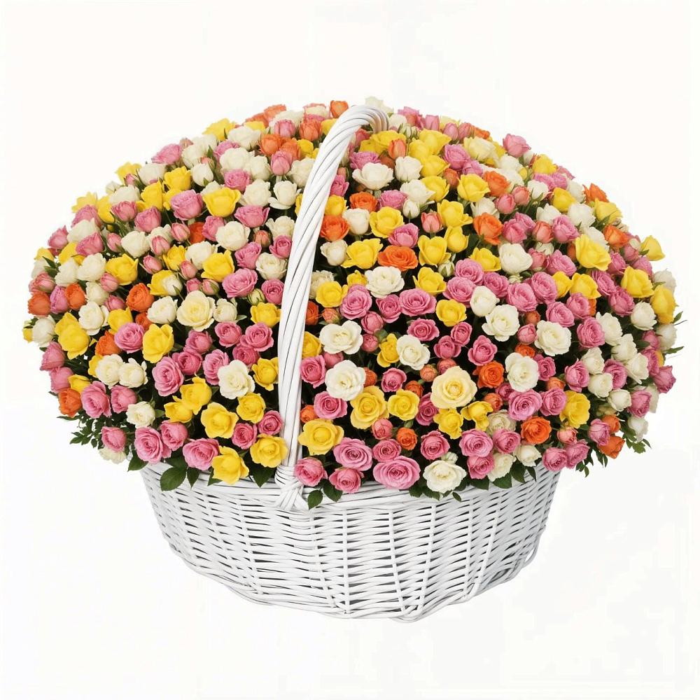 Премиум букет из: Розы в село Овощи