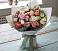 Букет цветов из: Розы, Лизиантусы и Гвоздики в село Овощи