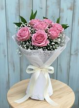 Букет цветов из:  Розы в село Овощи