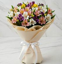 Букет цветов из:  Альстромерии в село Овощи