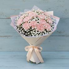 Букет цветов из:  Гвоздики в село Овощи