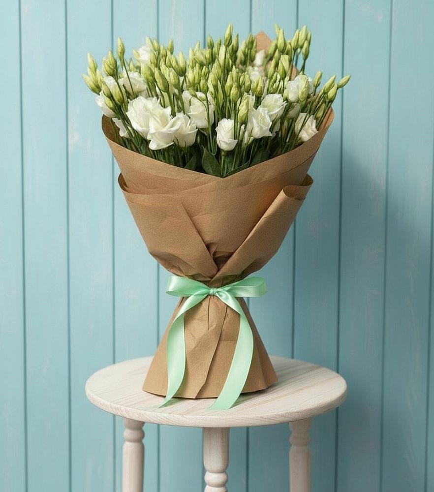 Букет цветов из: Лизиантусы в село Овощи