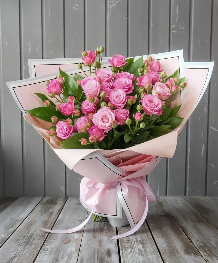 Букет Розовый кустик в село Овощи