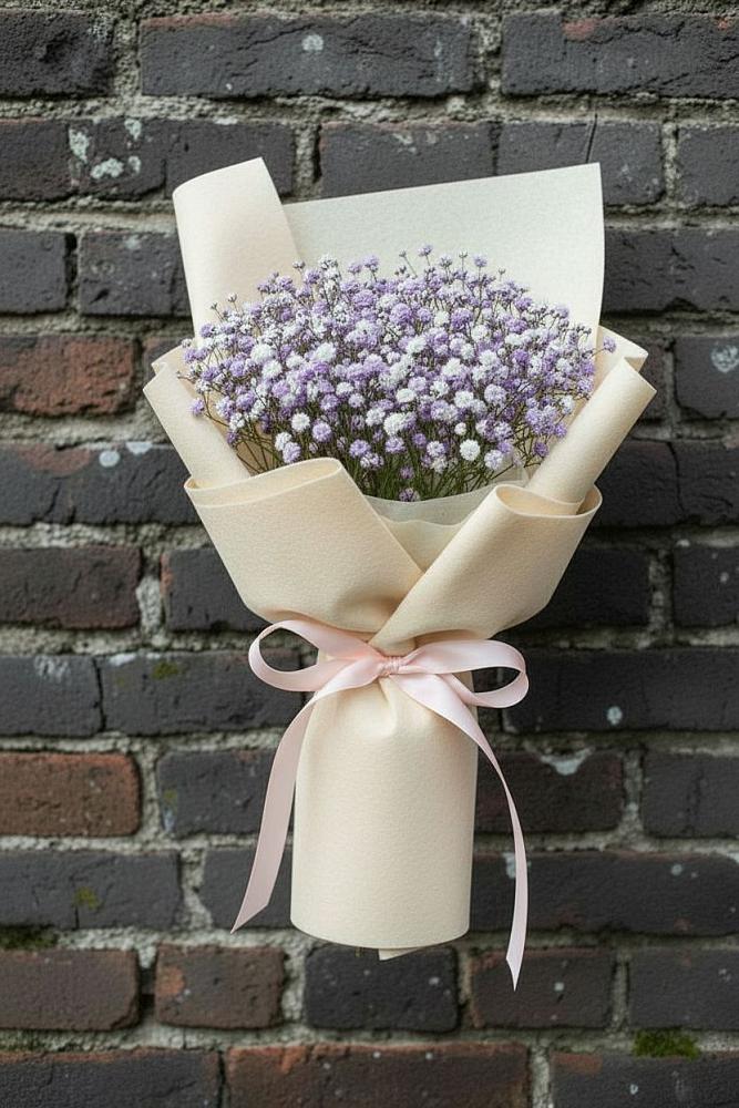 Букет цветов из: Гипсофила в село Овощи