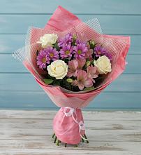 Букет цветов из:  Герберы в село Овощи