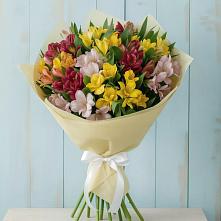 Букет цветов из:  Альстромерии в село Овощи