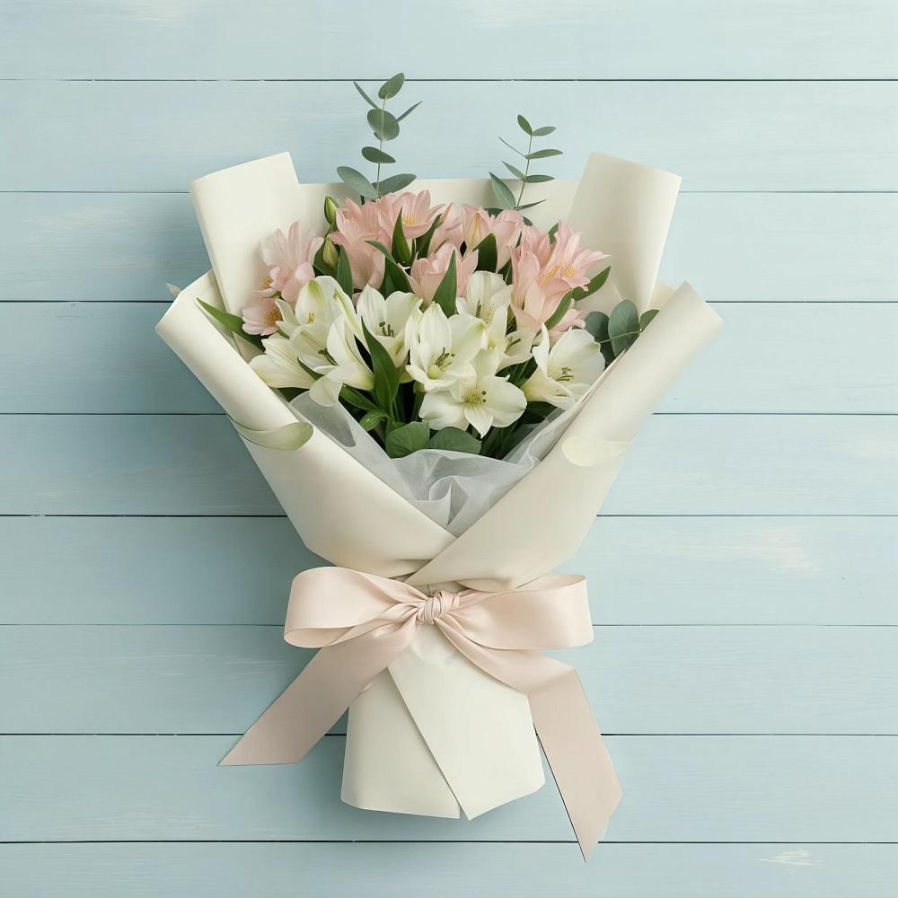 Букет цветов из: Альстромерии в село Овощи