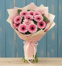 Букет цветов из:  Герберы в село Овощи